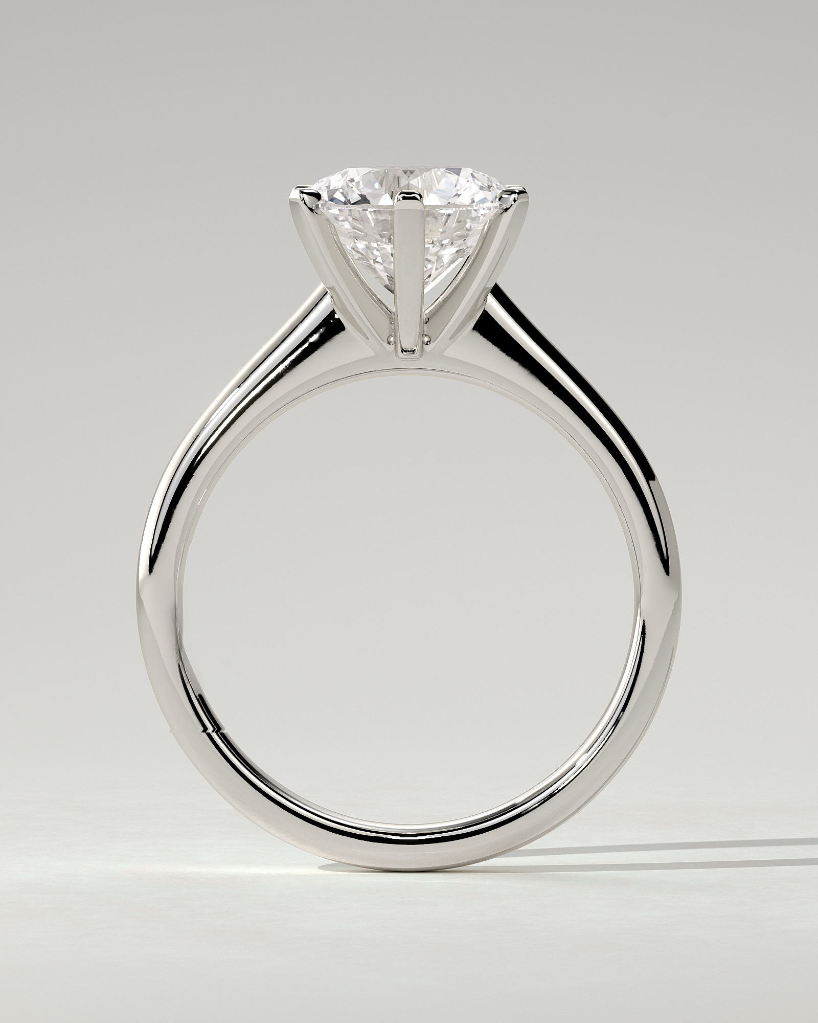 Gabrielle Solitaire Round Ring