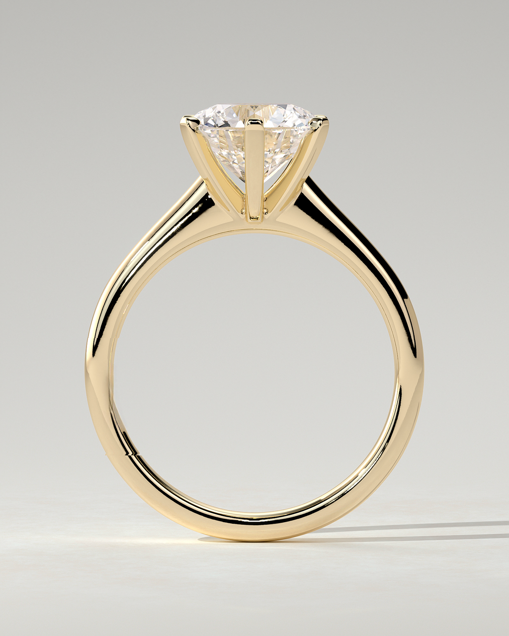 Gabrielle Solitaire Round Ring