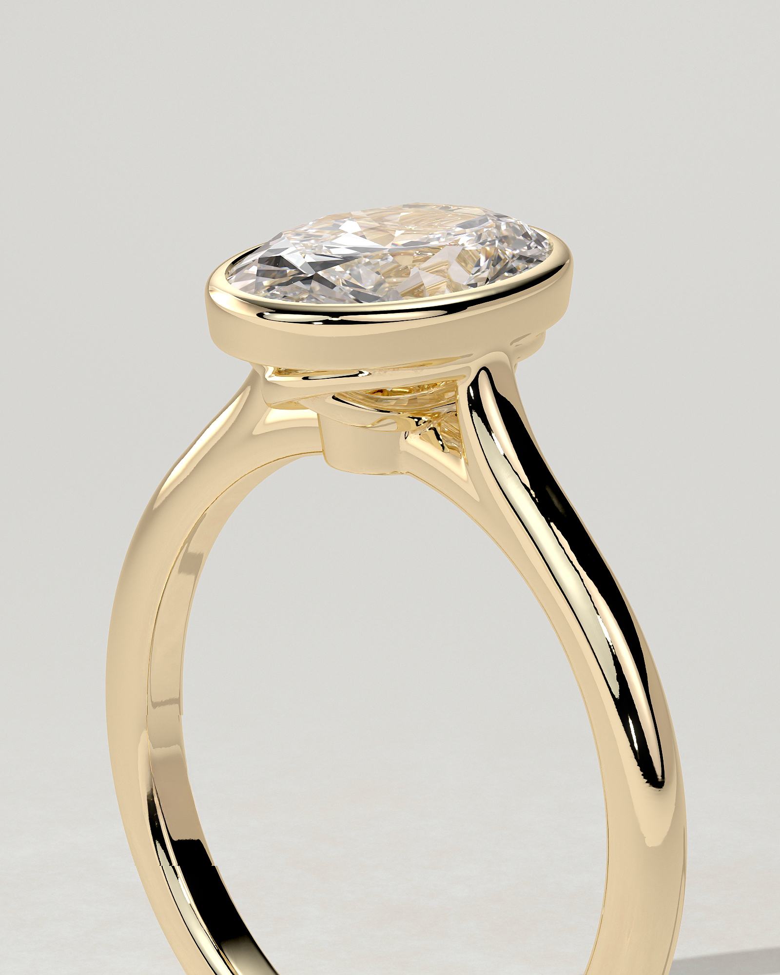 Gemma Bezel Round Ring