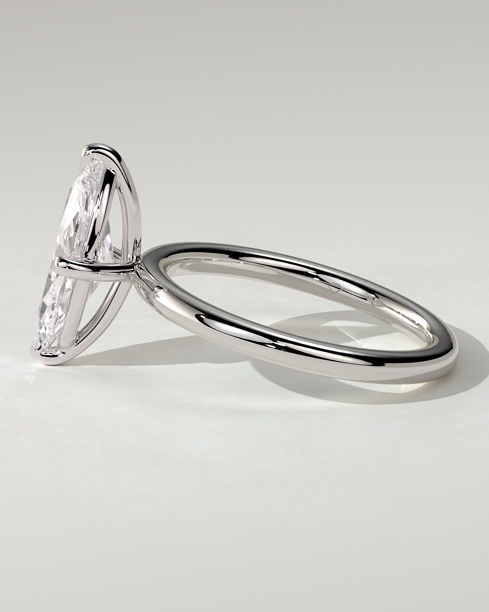 Genevieve Solitaire Marquise Ring