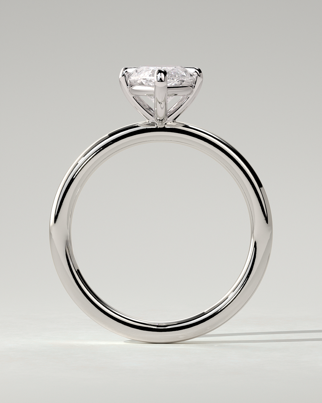 Genevieve Solitaire Marquise Ring