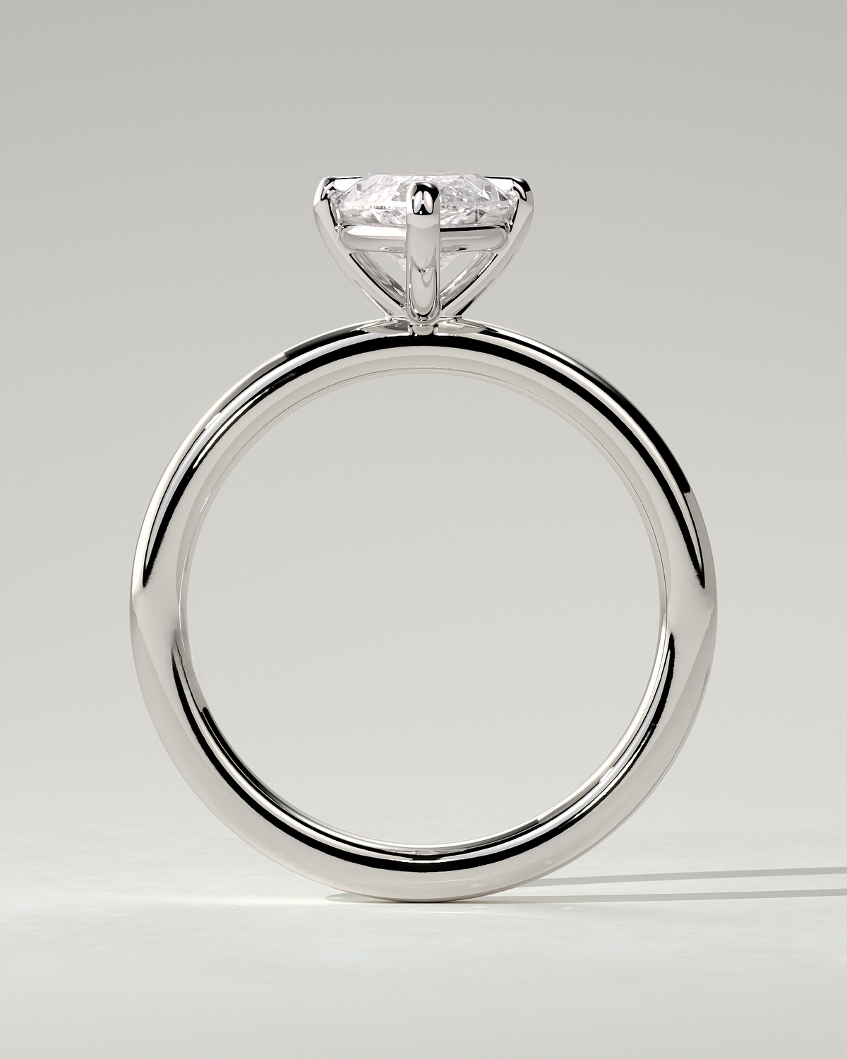 Genevieve Solitaire Marquise Ring