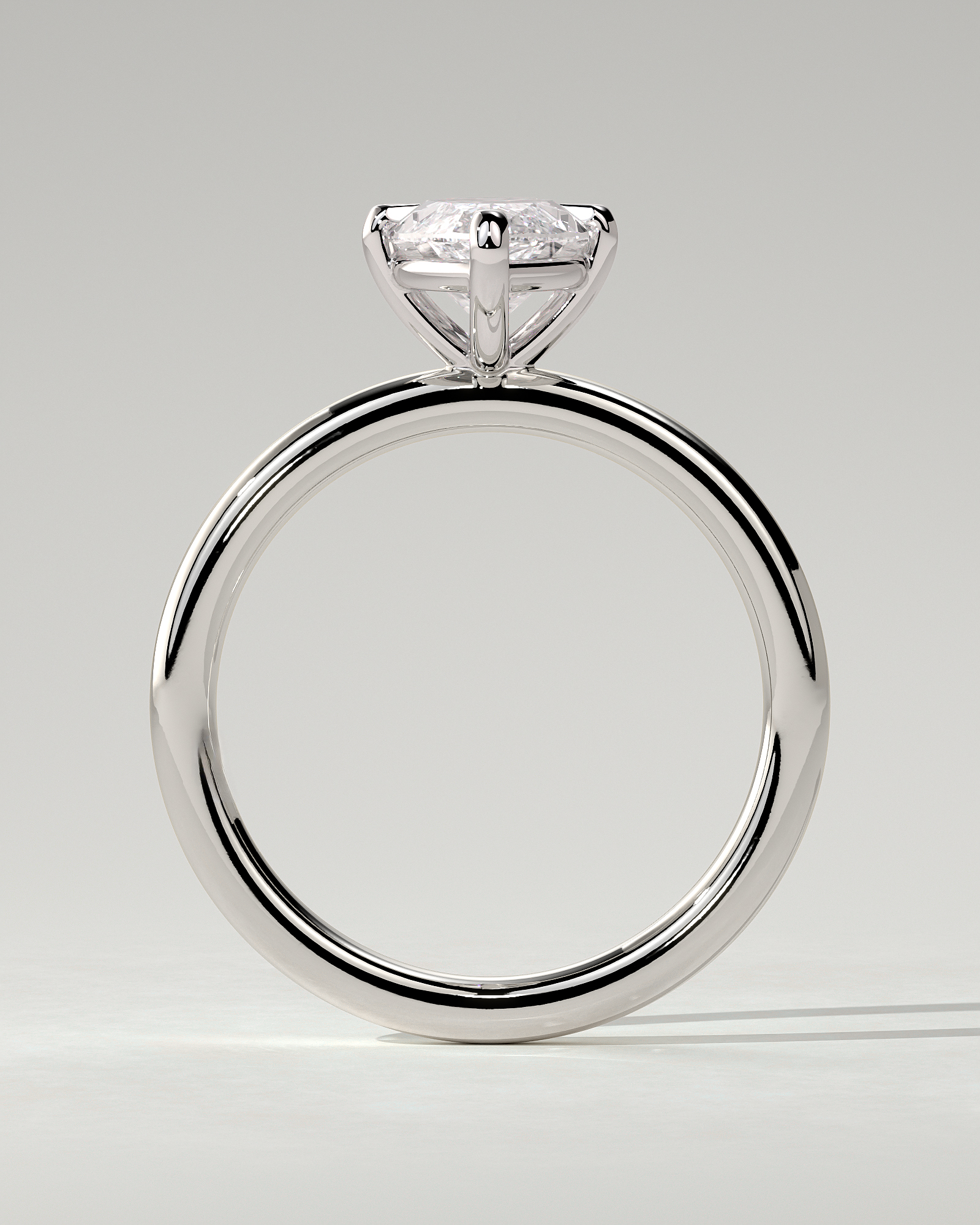 Genevieve Solitaire Marquise Ring