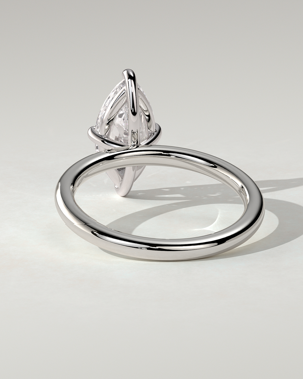 Genevieve Solitaire Marquise Ring