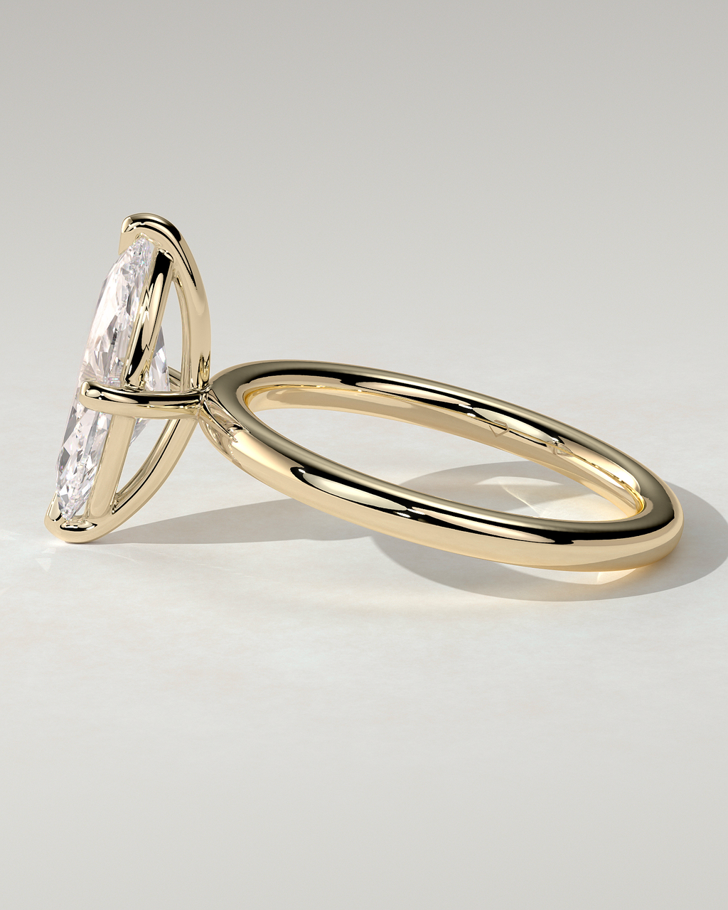 Genevieve Solitaire Marquise Ring