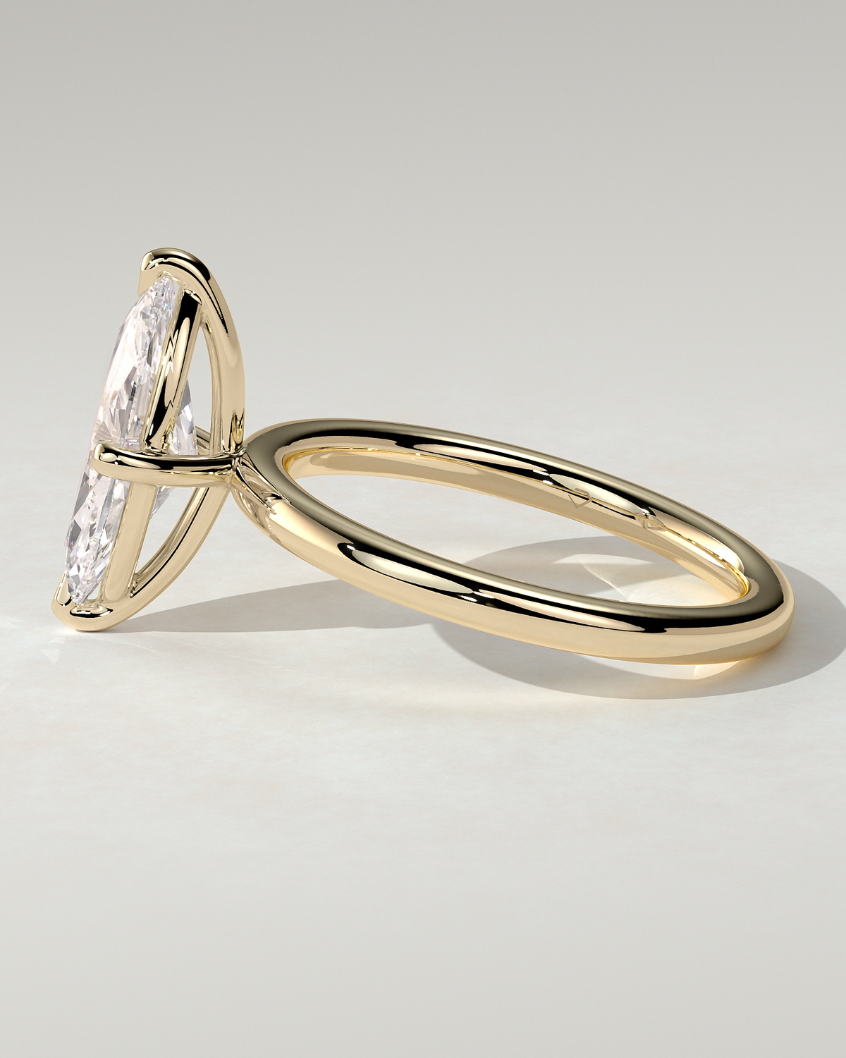 Genevieve Solitaire Marquise Ring