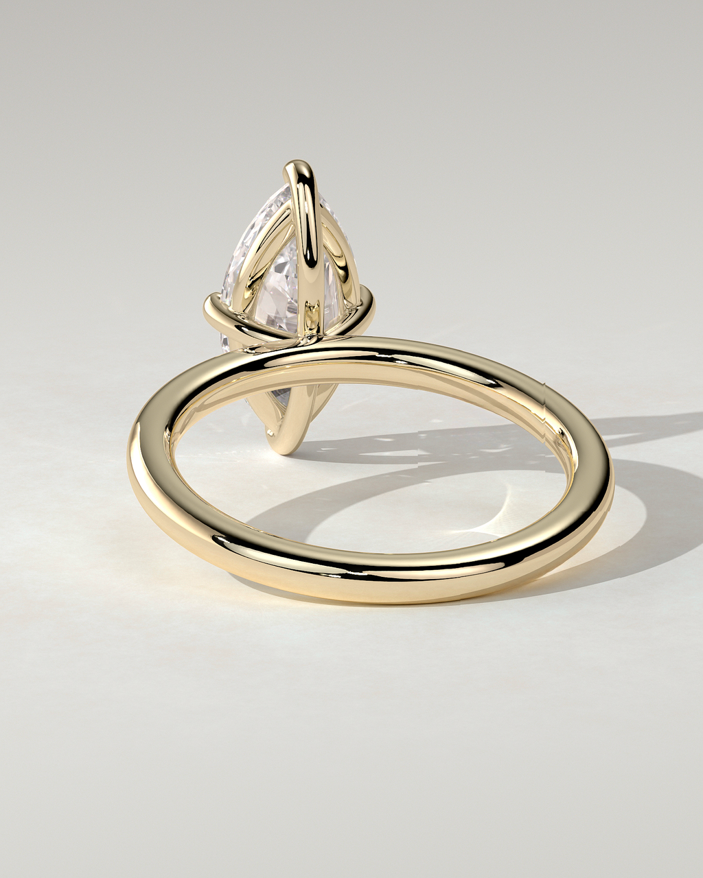 Genevieve Solitaire Marquise Ring