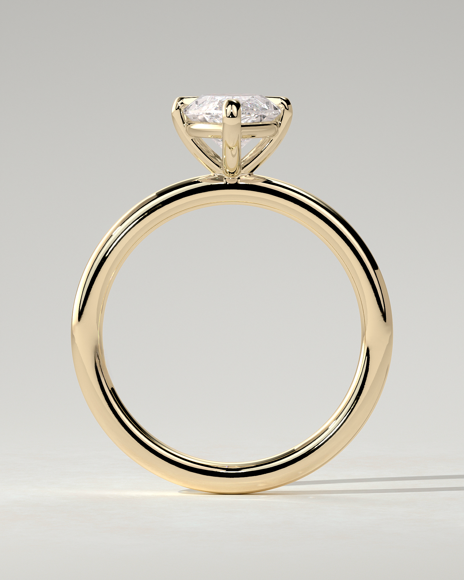 Genevieve Solitaire Marquise Ring