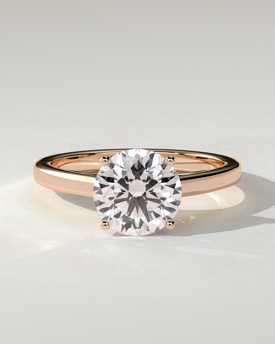 Georgia Solitaire Round Ring