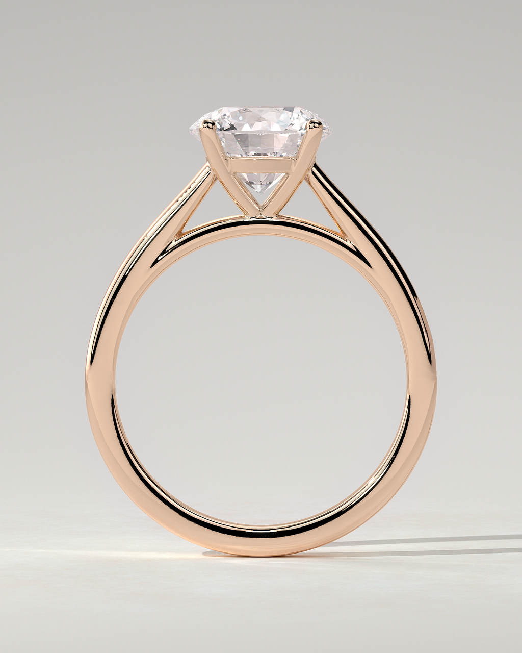 Georgia Solitaire Round Ring