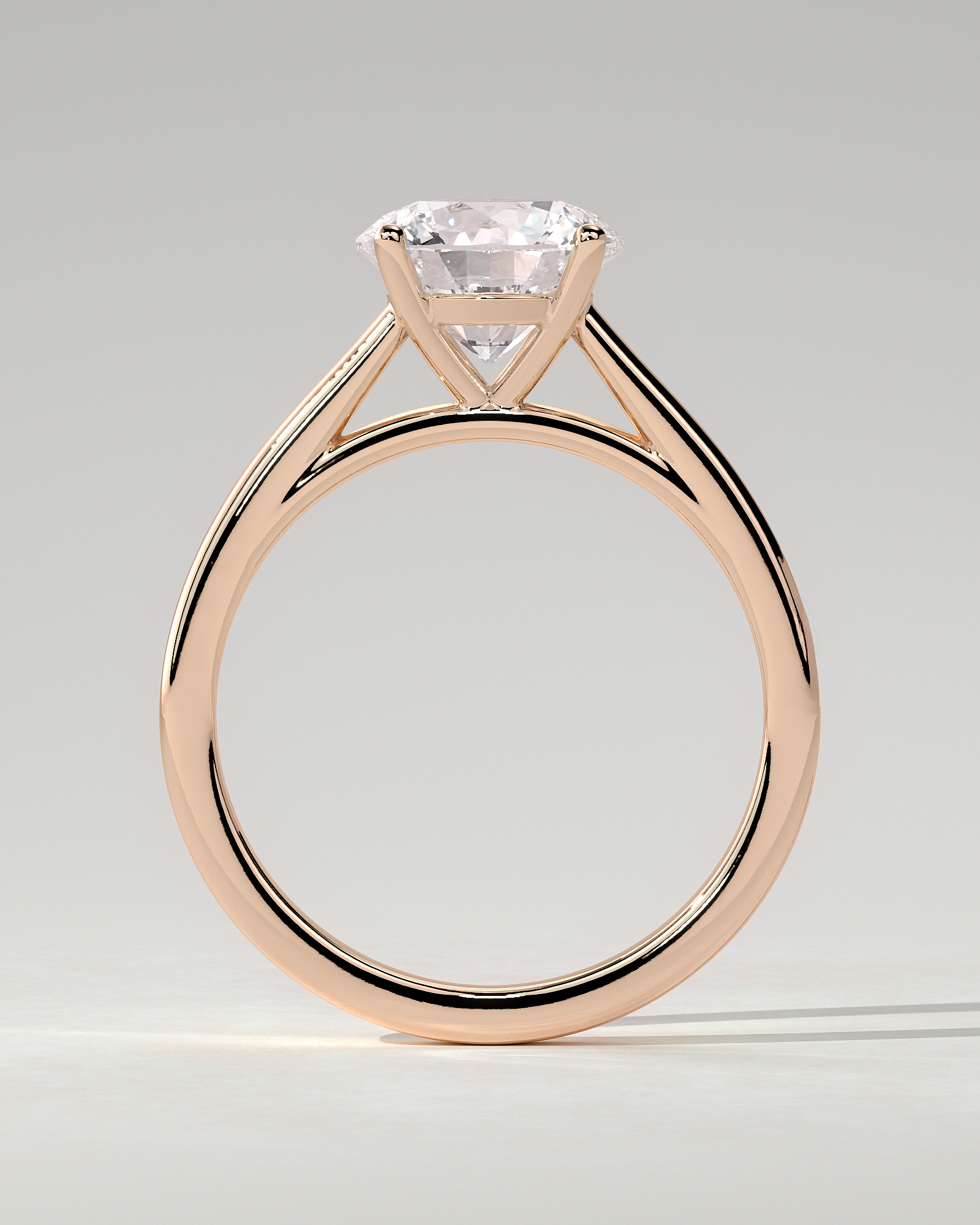 Georgia Solitaire Round Ring