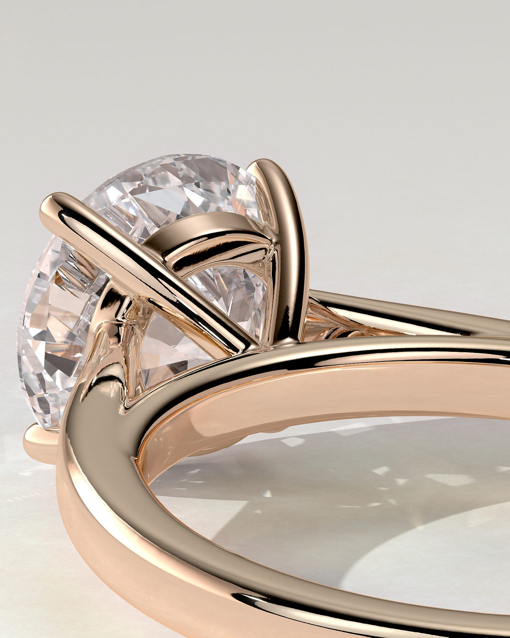 Georgia Solitaire Round Ring