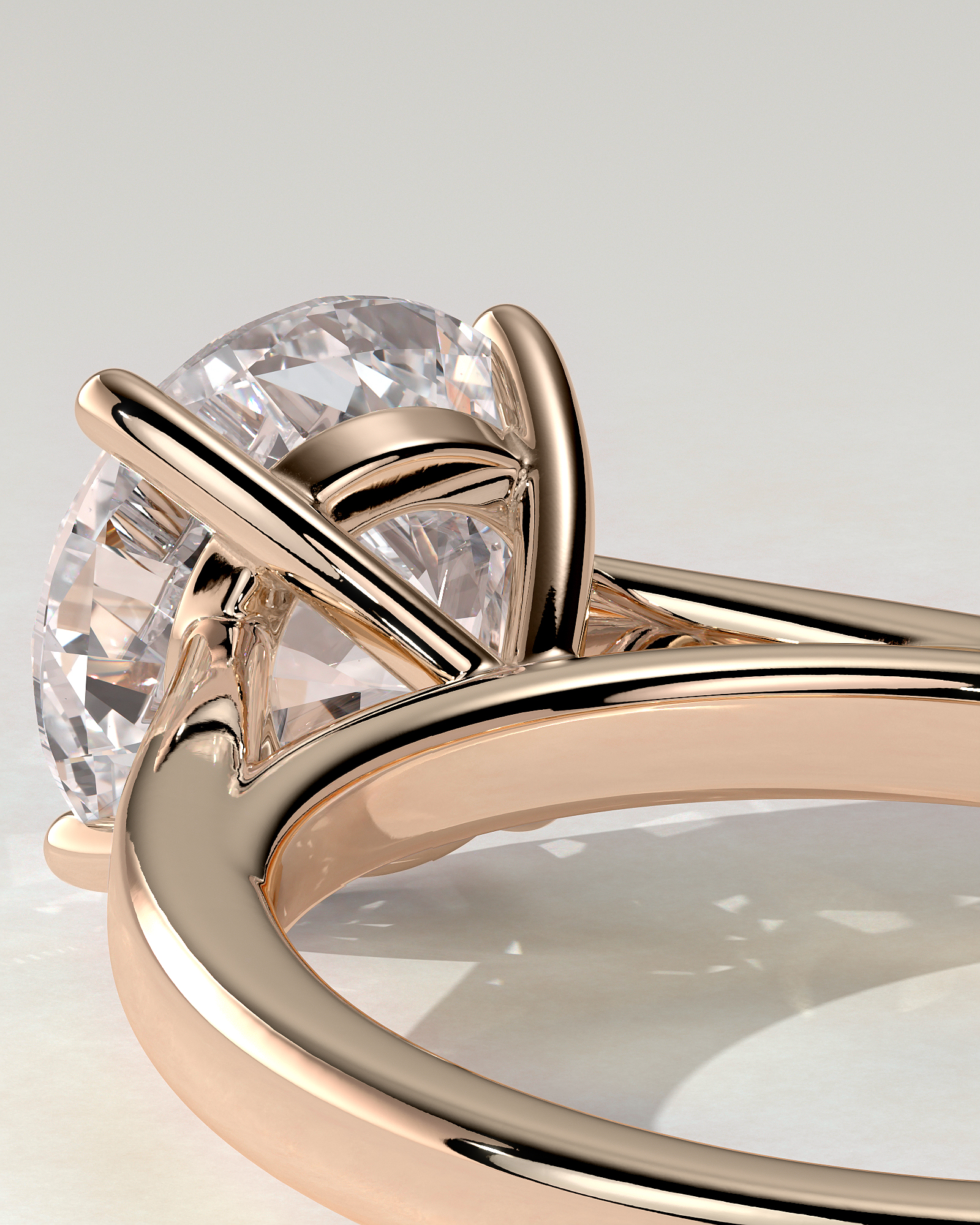 Georgia Solitaire Round Ring