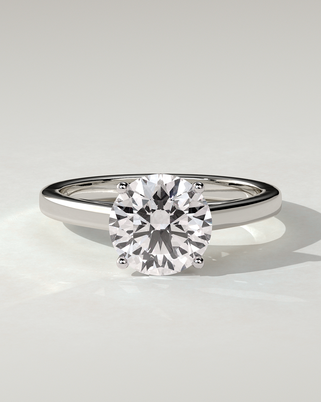 Georgia Solitaire Round Ring