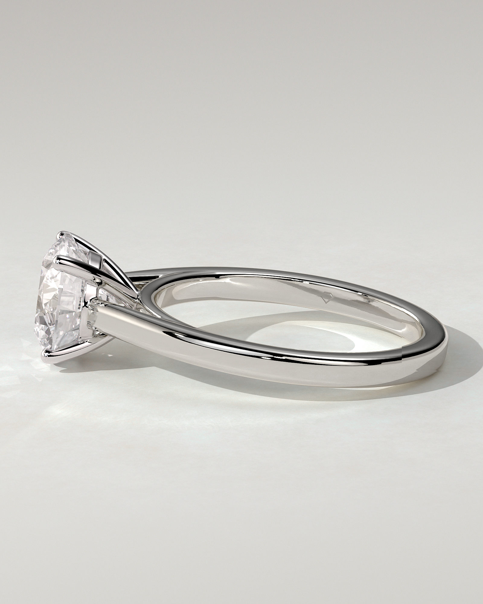 Georgia Solitaire Round Ring