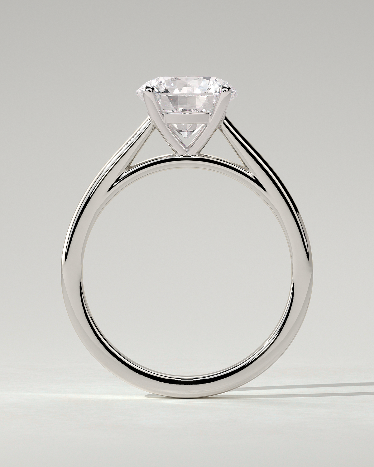 Georgia Solitaire Round Ring