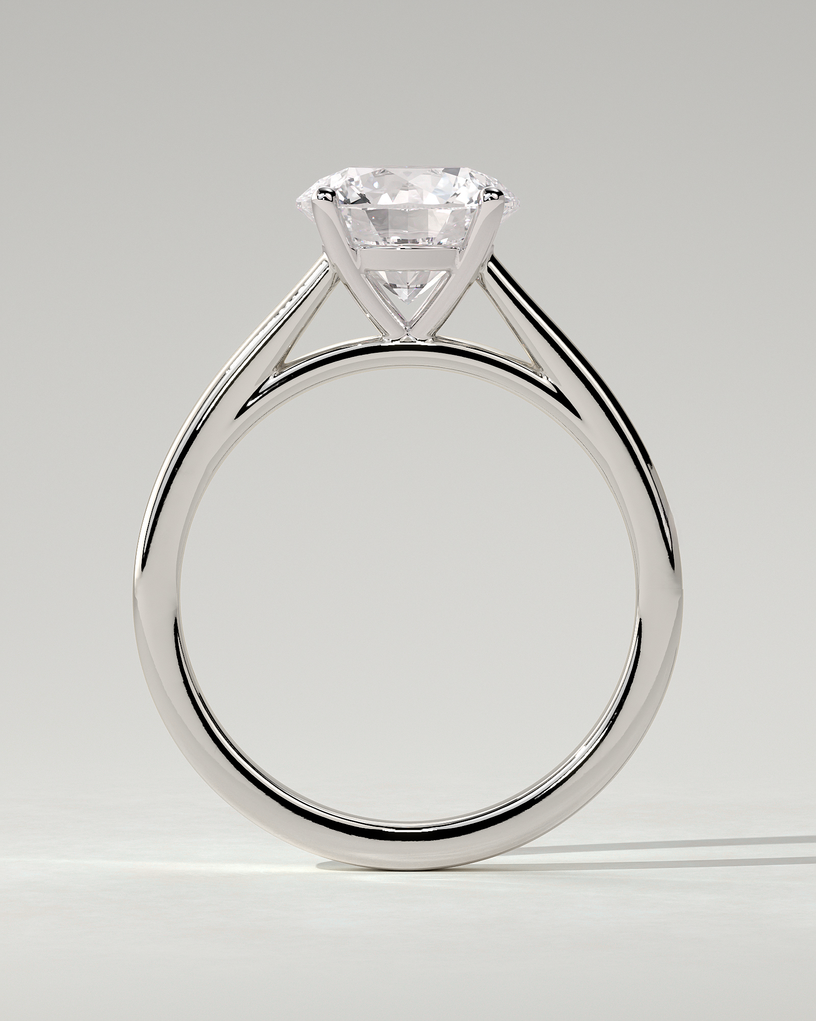 Georgia Solitaire Round Ring