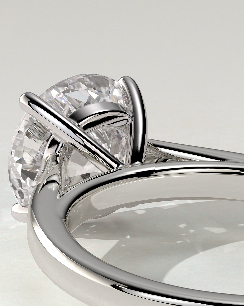 Georgia Solitaire Round Ring