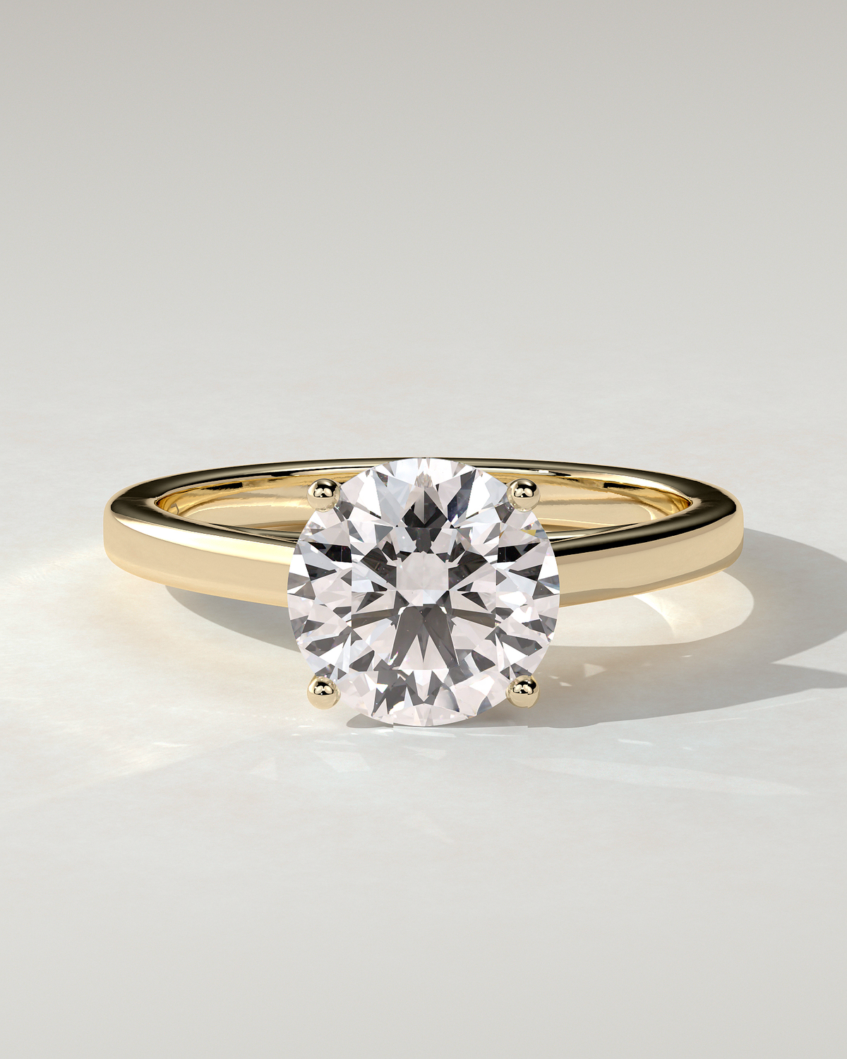 Georgia Solitaire Round Ring