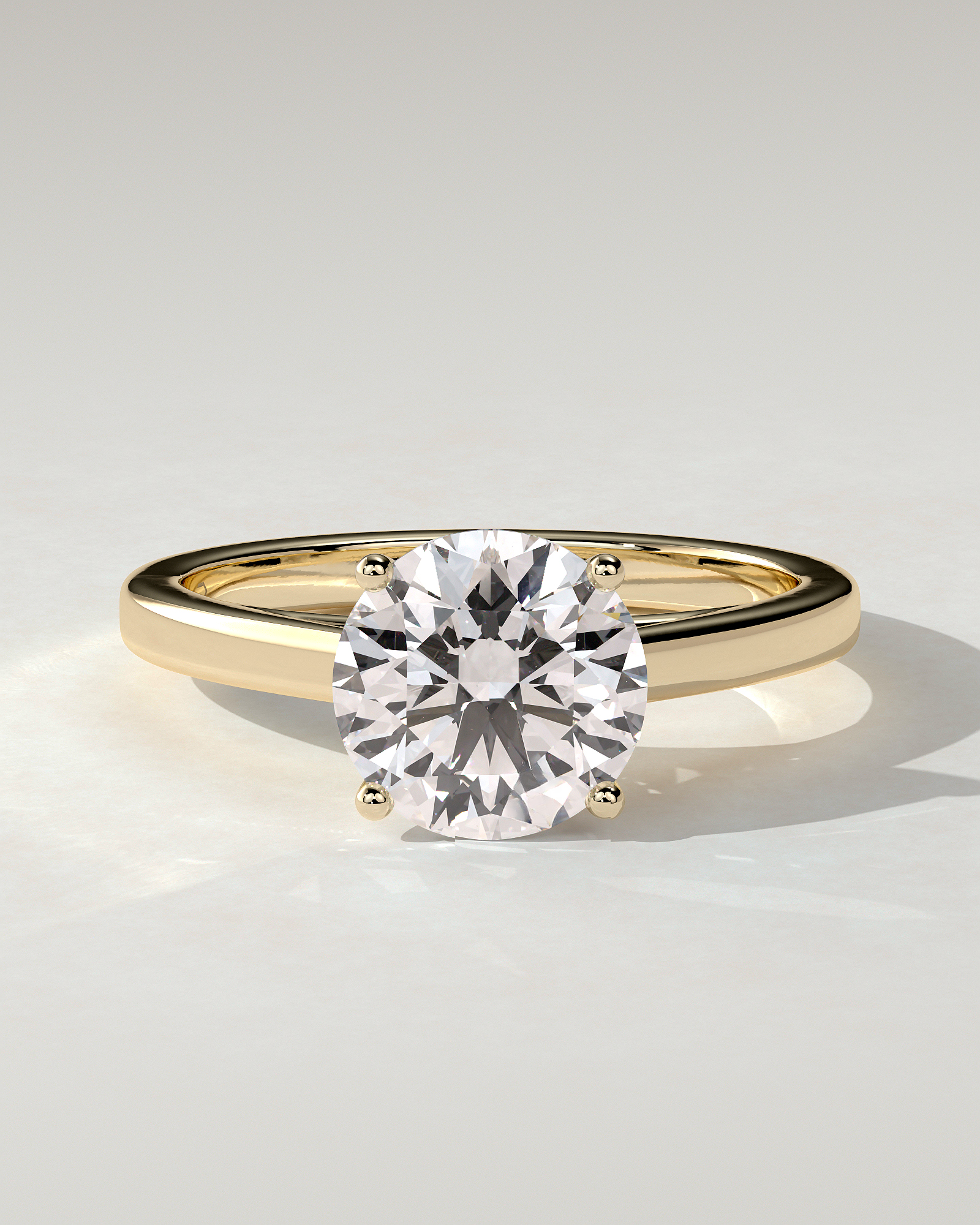 Georgia Solitaire Round Ring