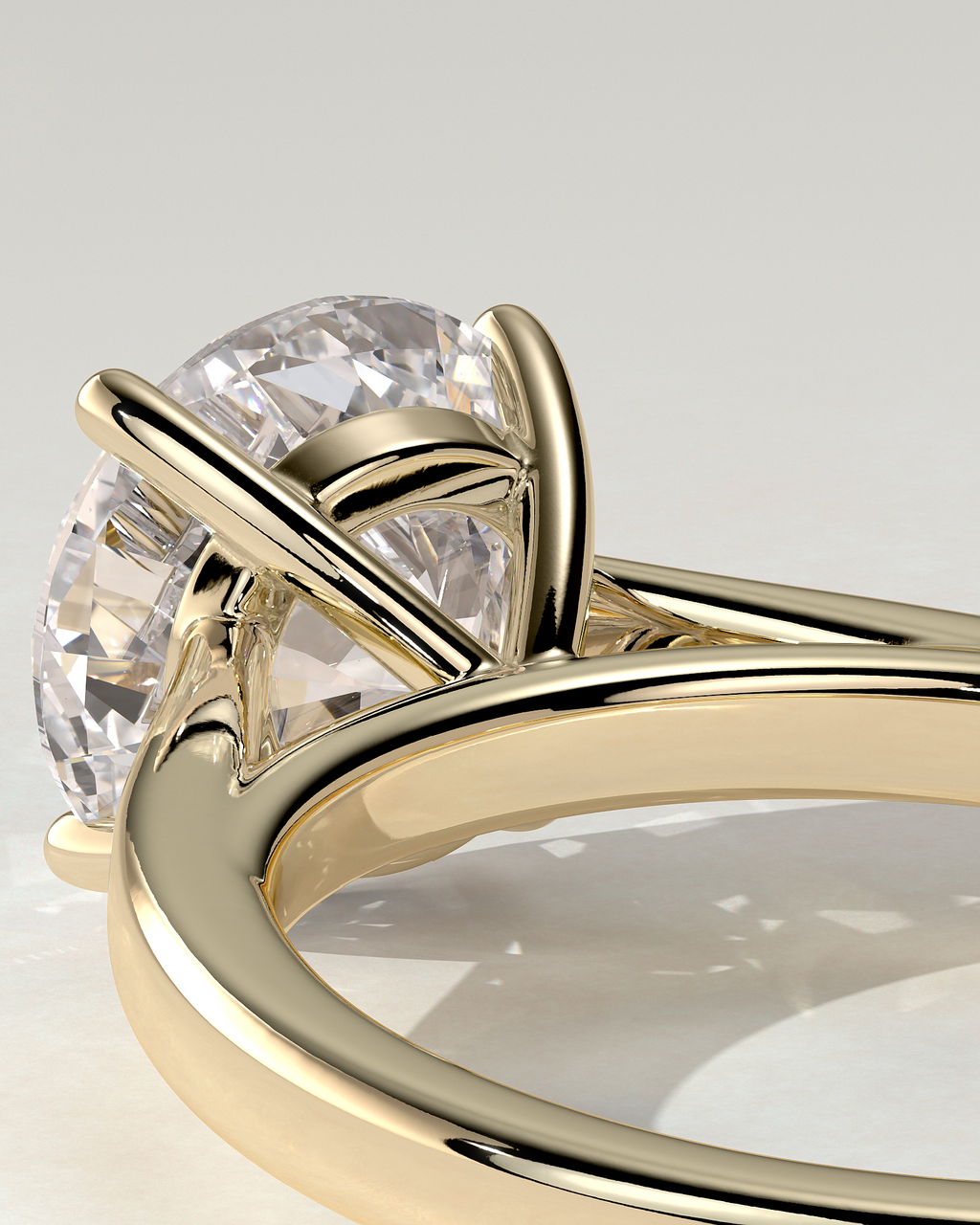 Georgia Solitaire Round Ring