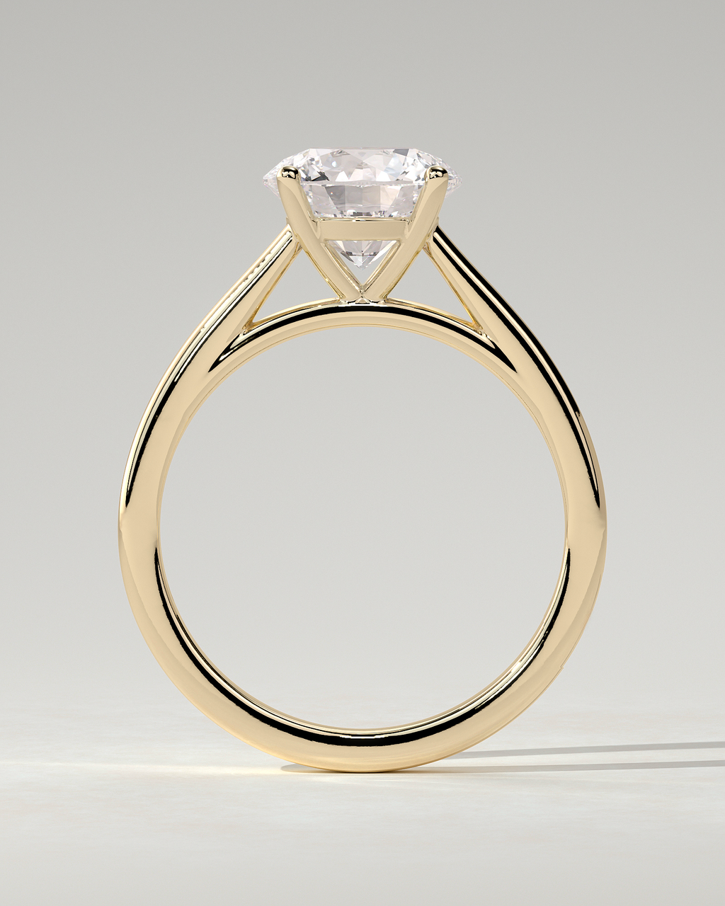 Georgia Solitaire Round Ring