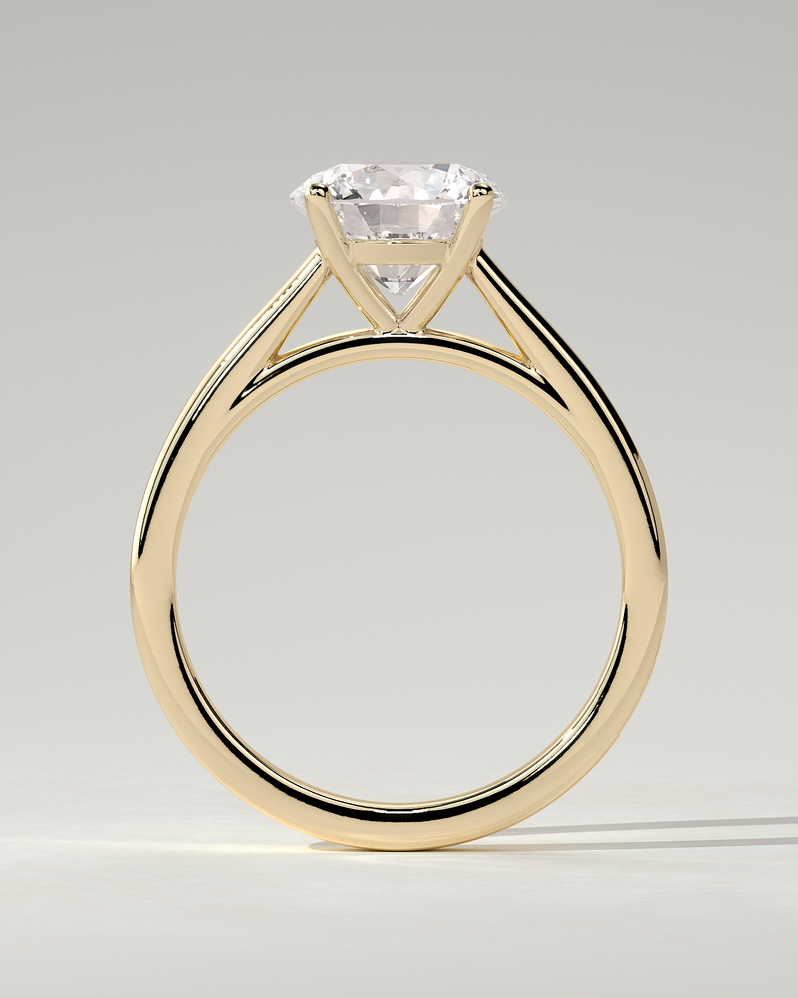 Georgia Solitaire Round Ring