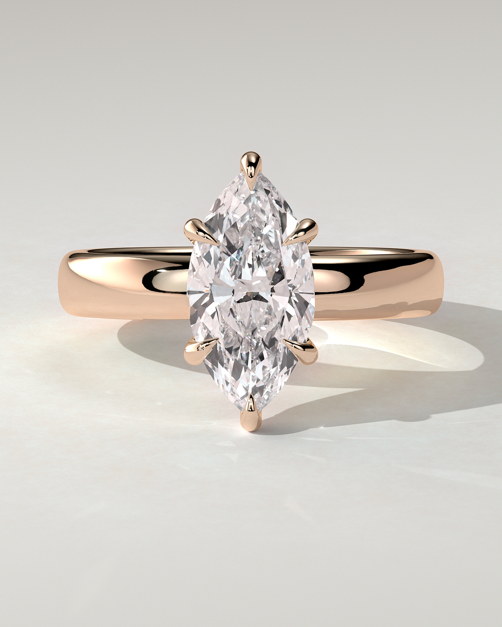 Gigi Solitaire Marquise Ring