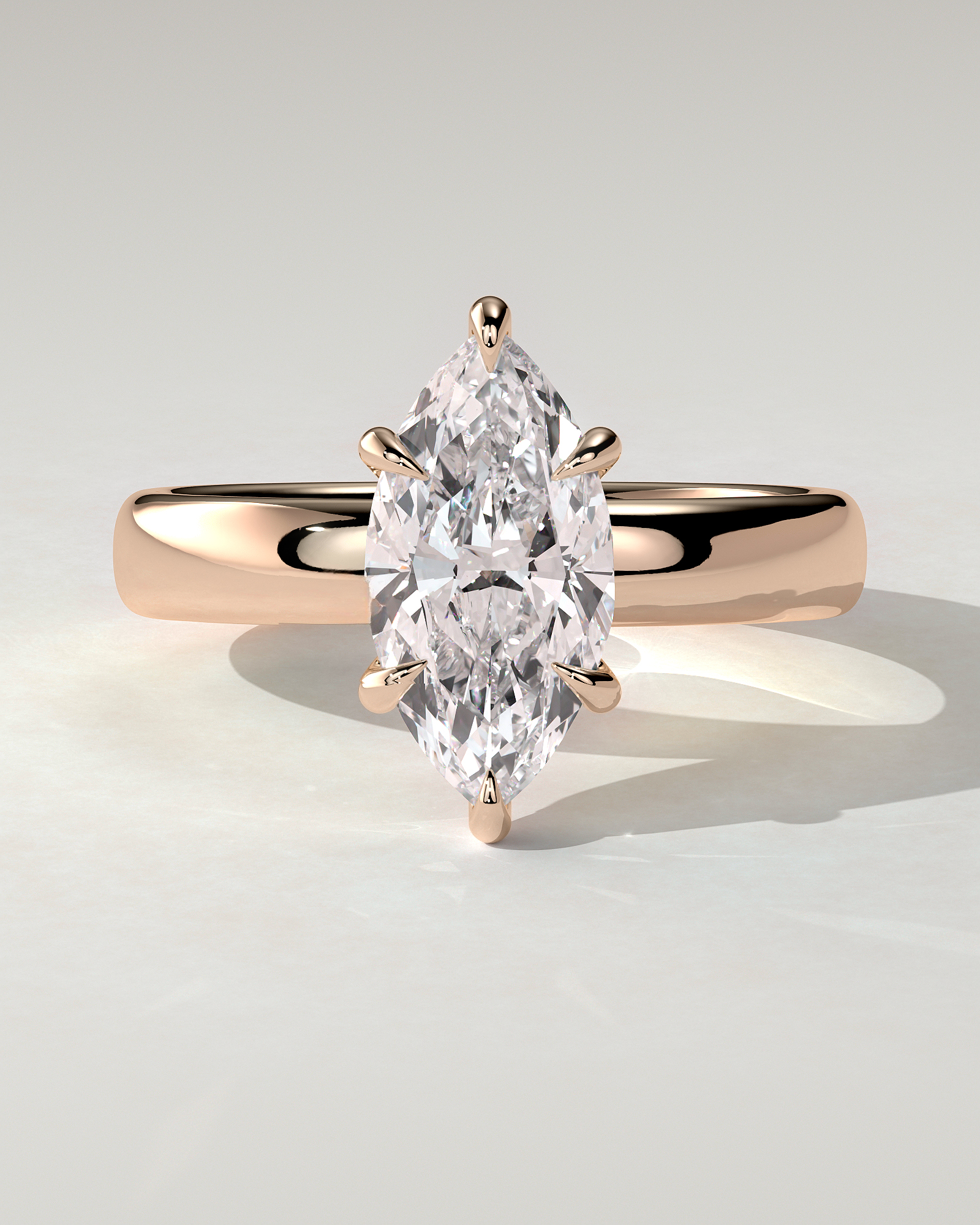 Gigi Solitaire Marquise Ring