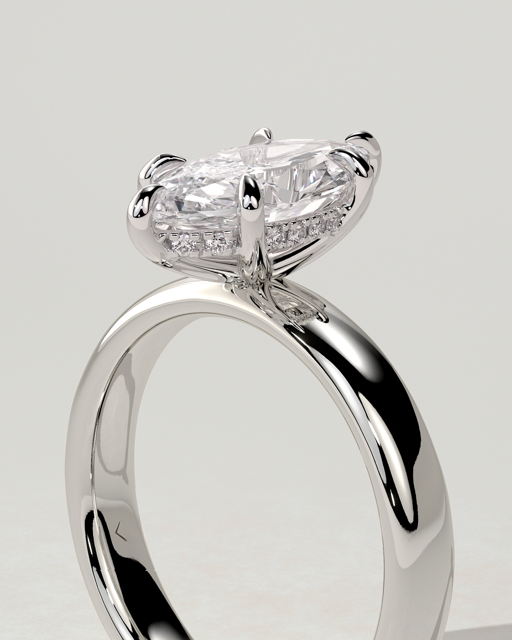 Gigi Solitaire Marquise Ring