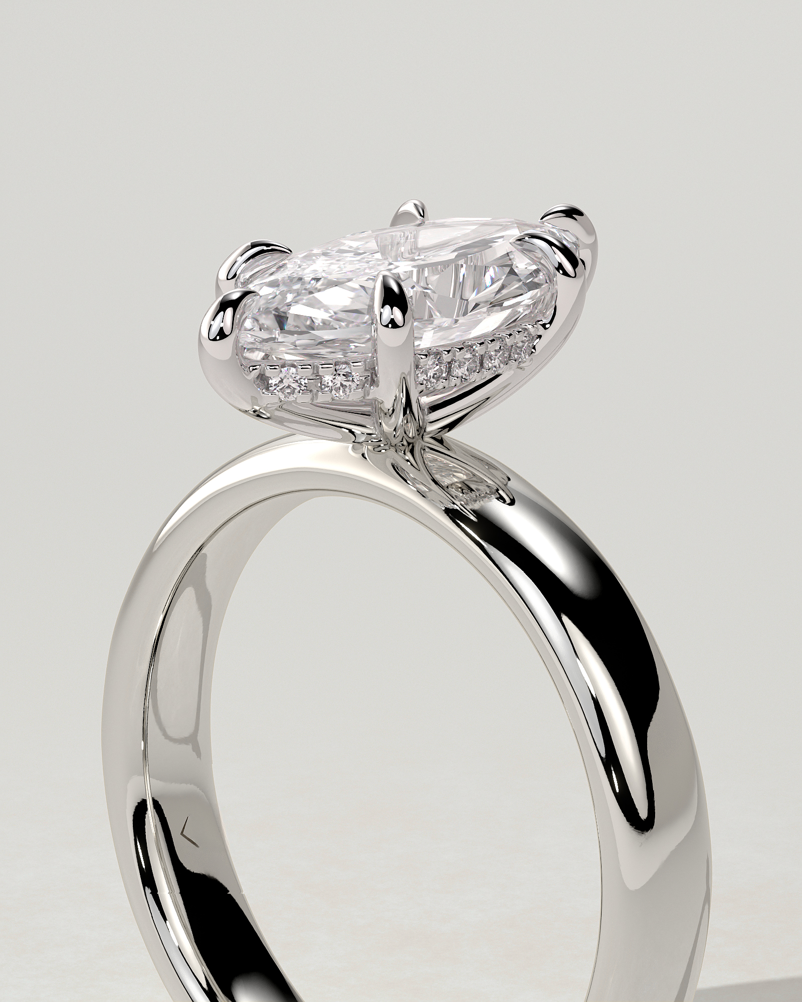 Gigi Solitaire Marquise Ring