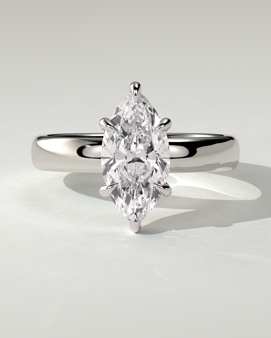 Gigi Solitaire Marquise Ring