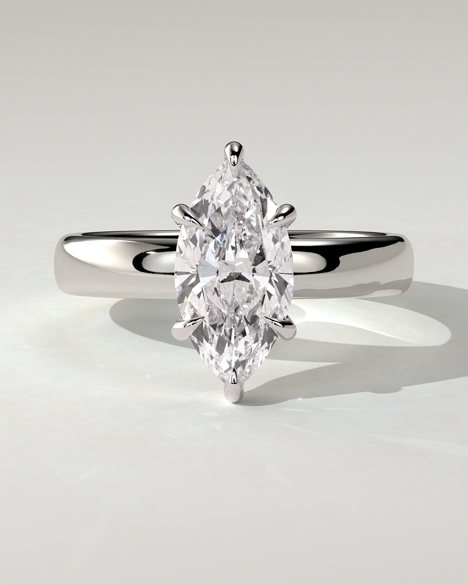 Gigi Solitaire Marquise Ring