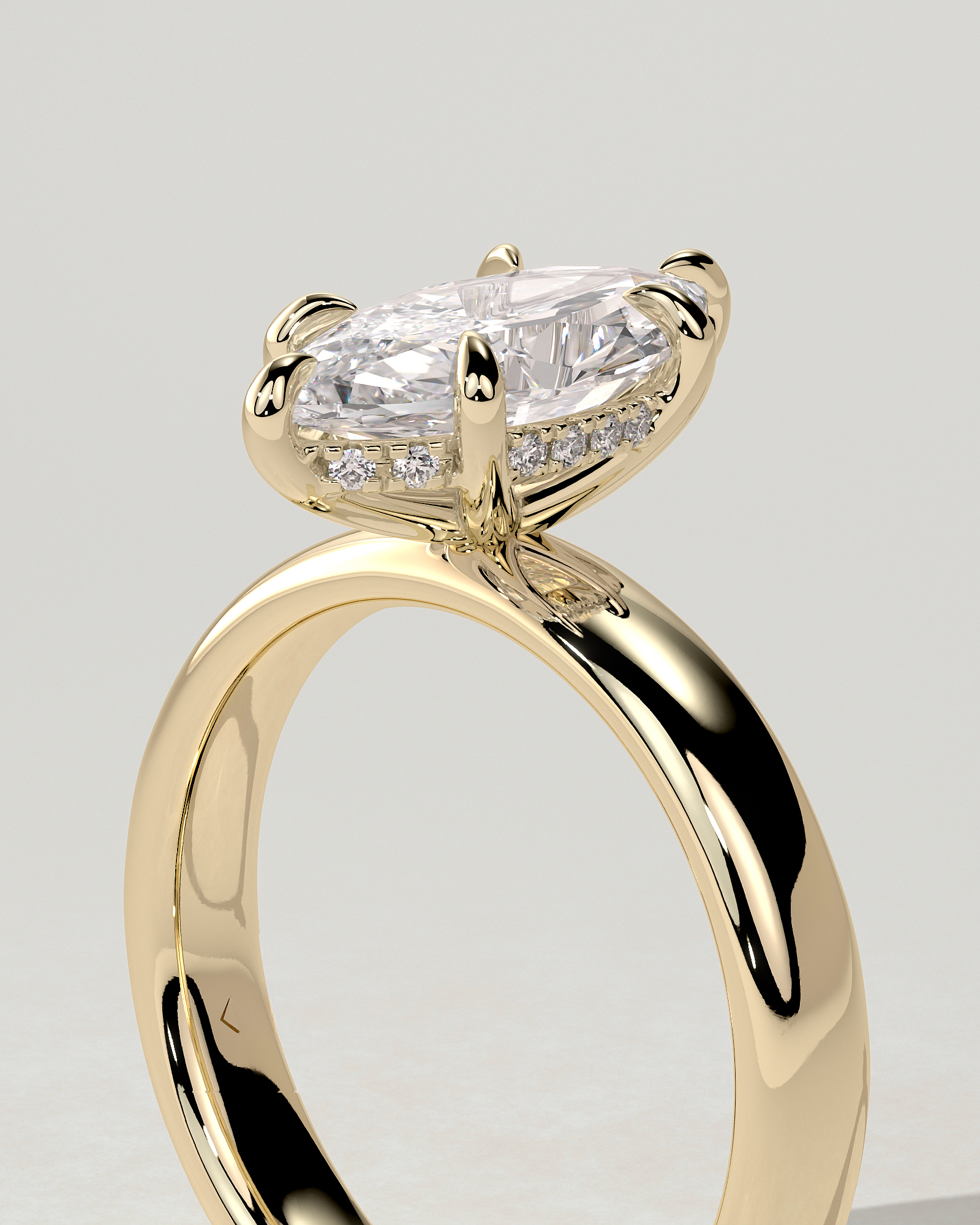 Gigi Solitaire Marquise Ring