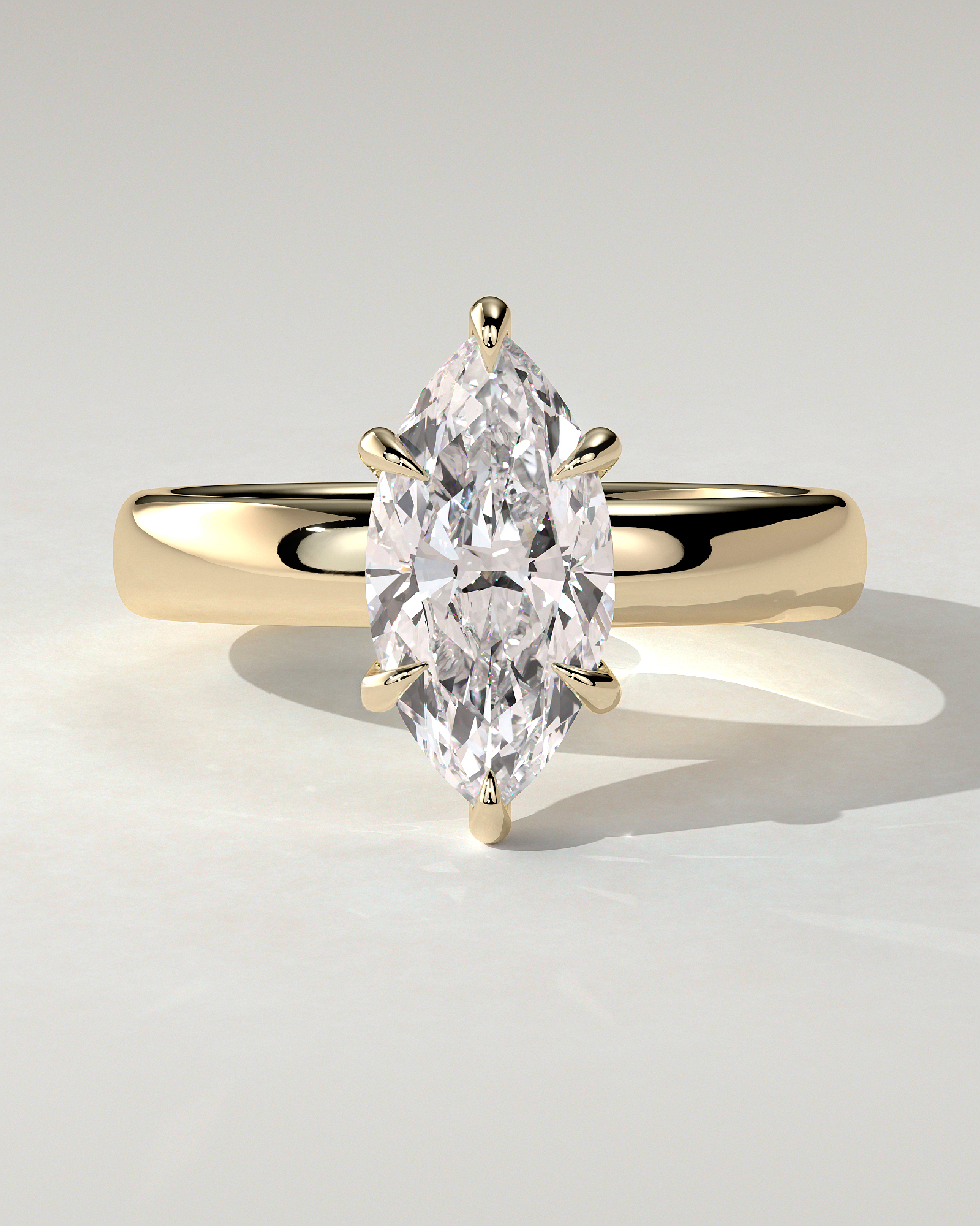 Gigi Solitaire Marquise Ring