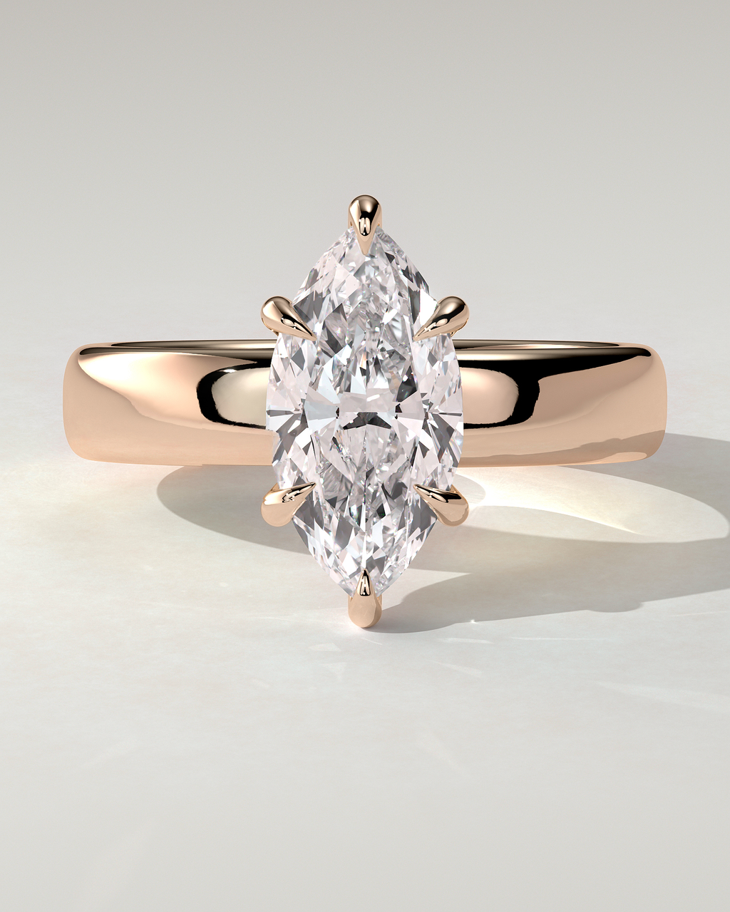 Gigi Solitaire Marquise Ring