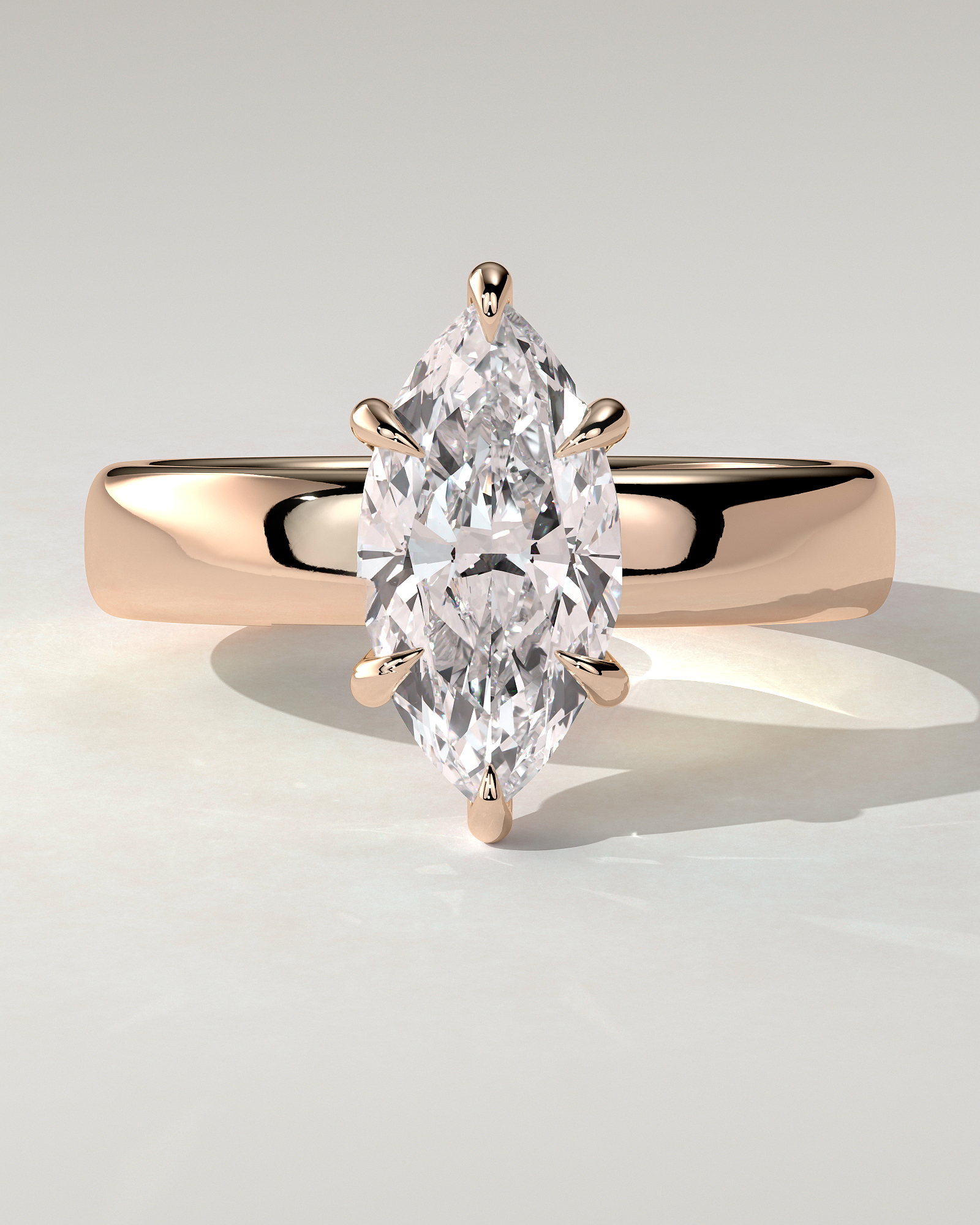 Gigi Solitaire Marquise Ring
