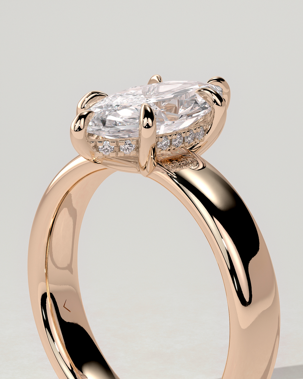 Gigi Solitaire Marquise Ring