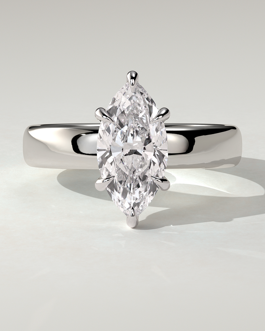Gigi Solitaire Marquise Ring