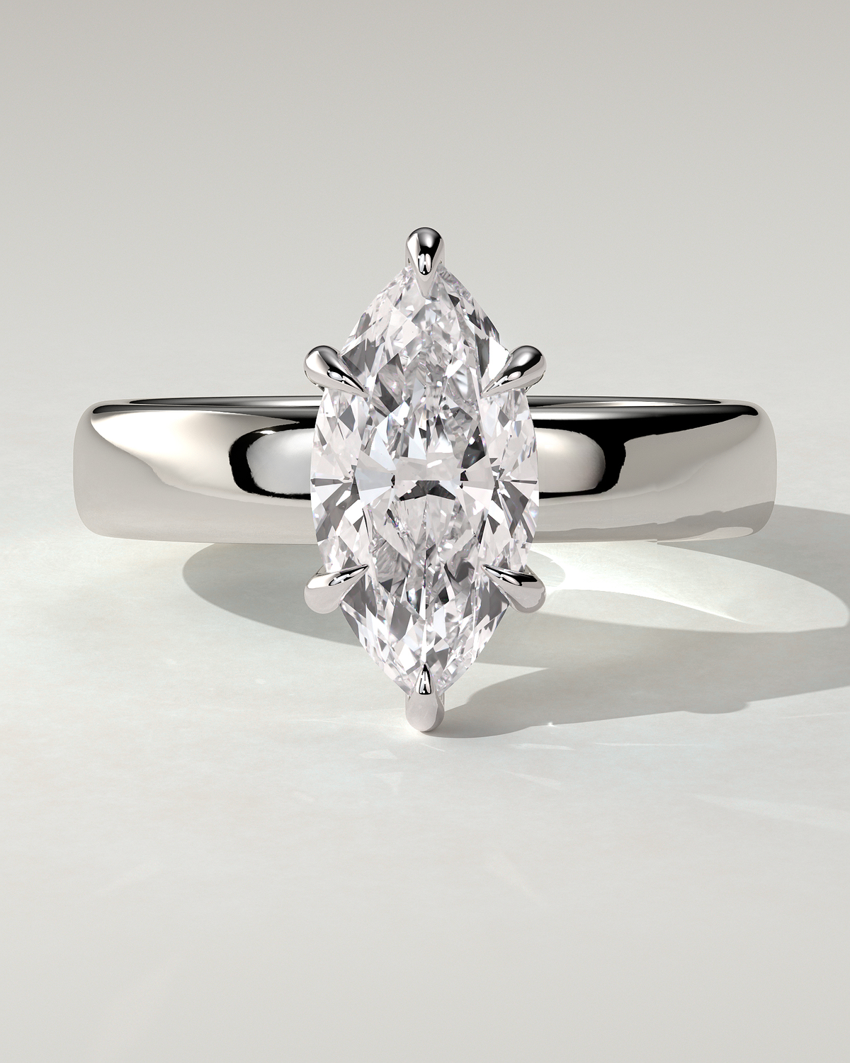 Gigi Solitaire Marquise Ring
