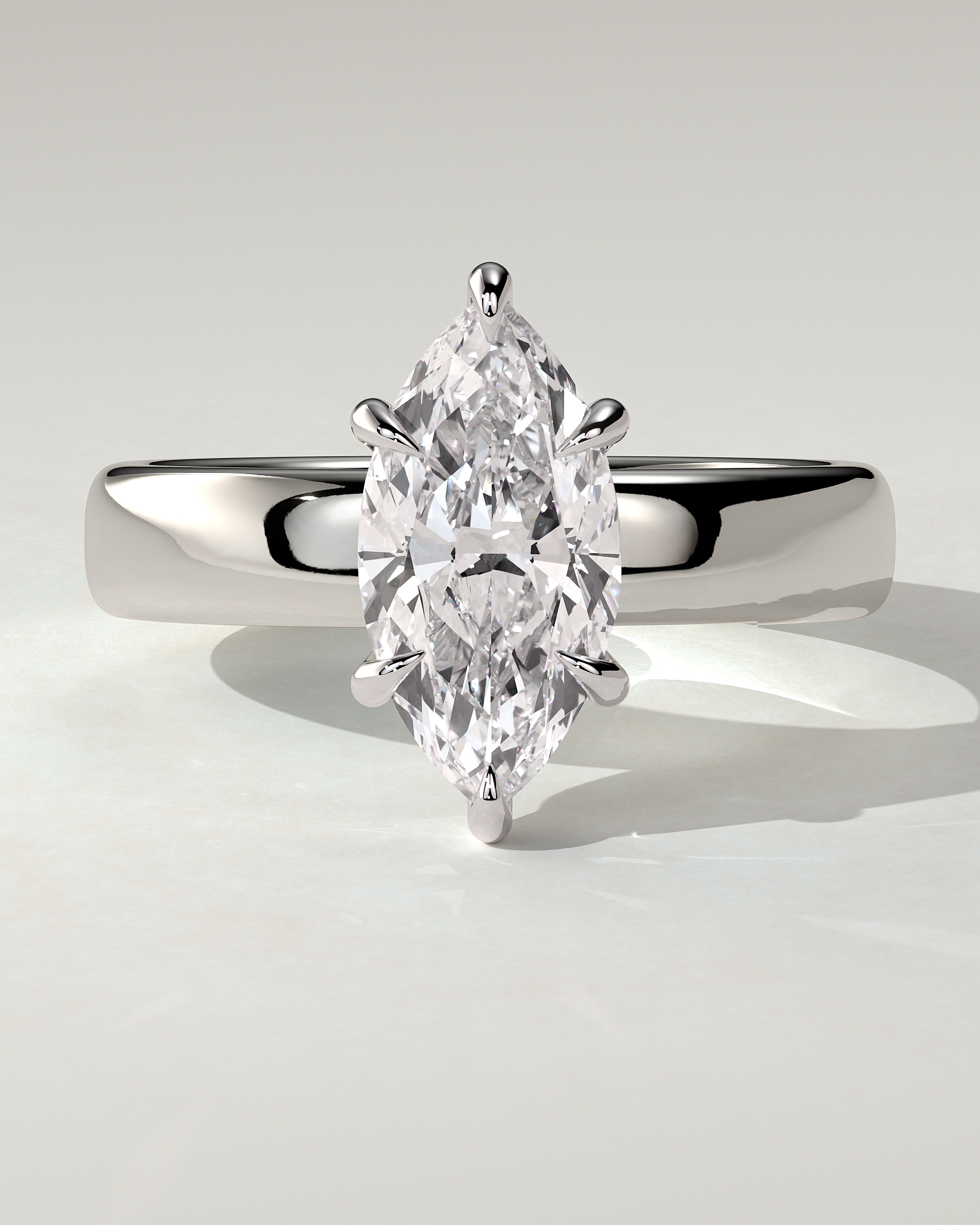 Gigi Solitaire Marquise Ring