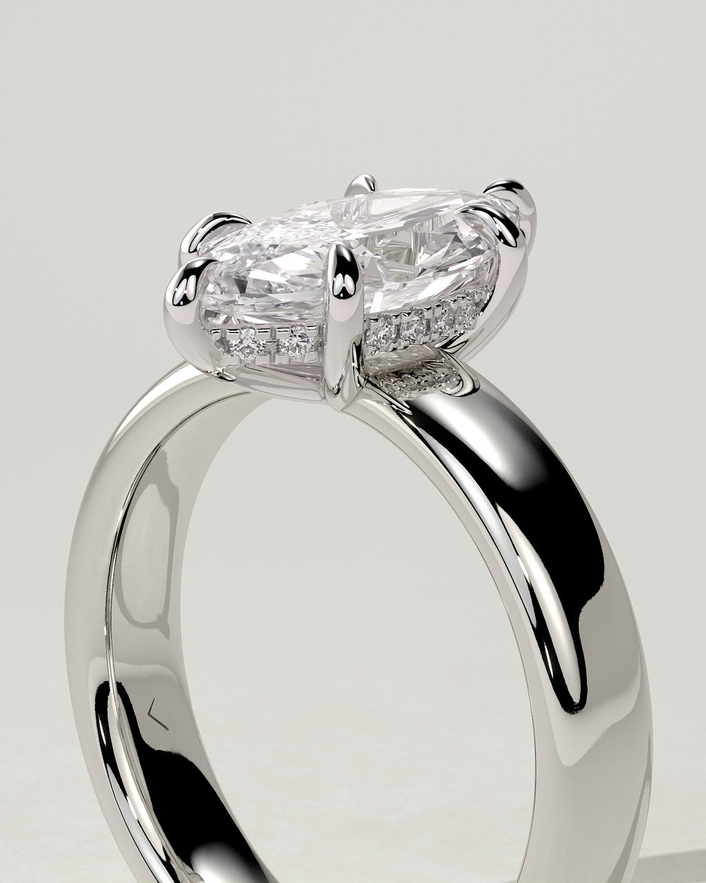 Gigi Solitaire Marquise Ring