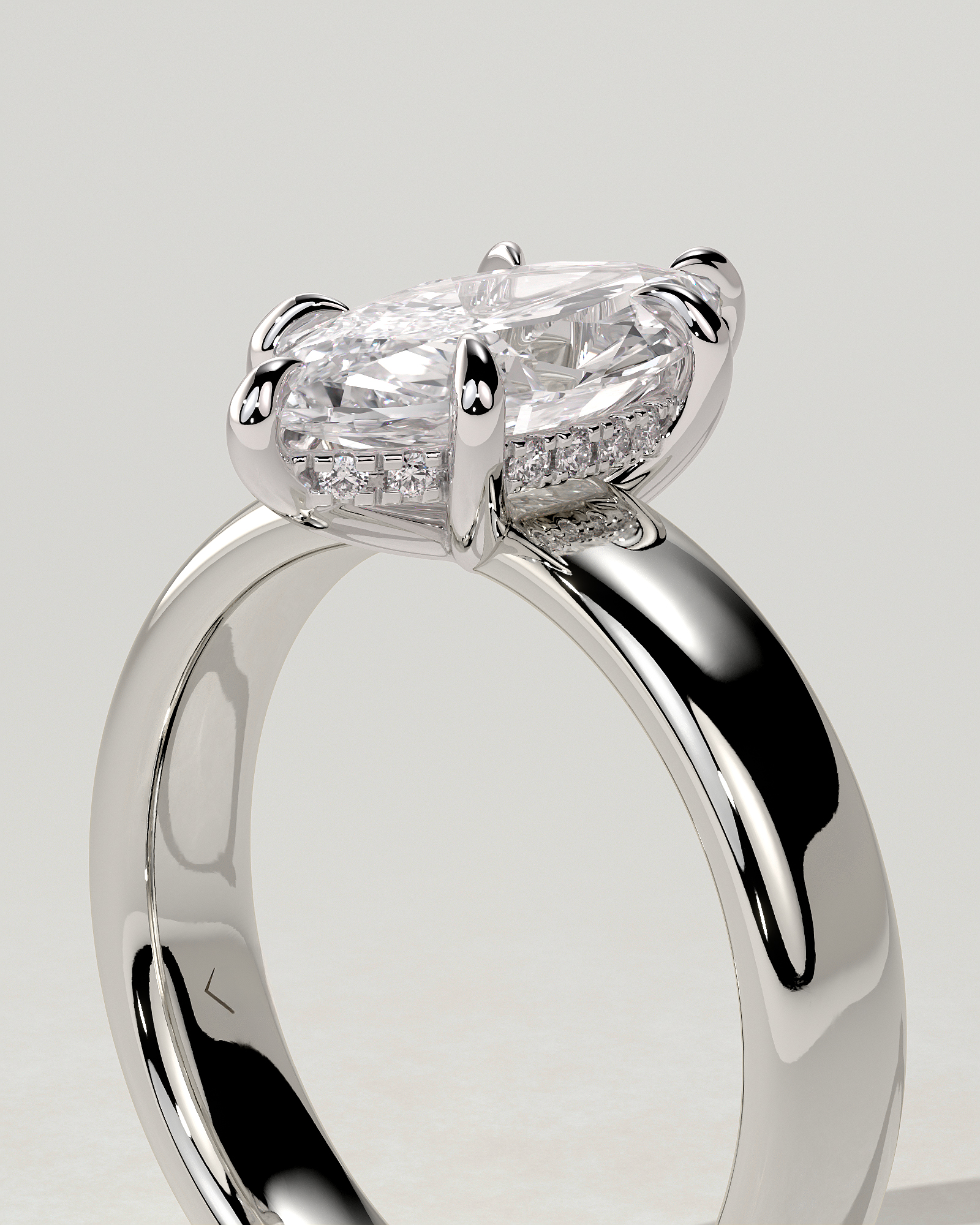 Gigi Solitaire Marquise Ring