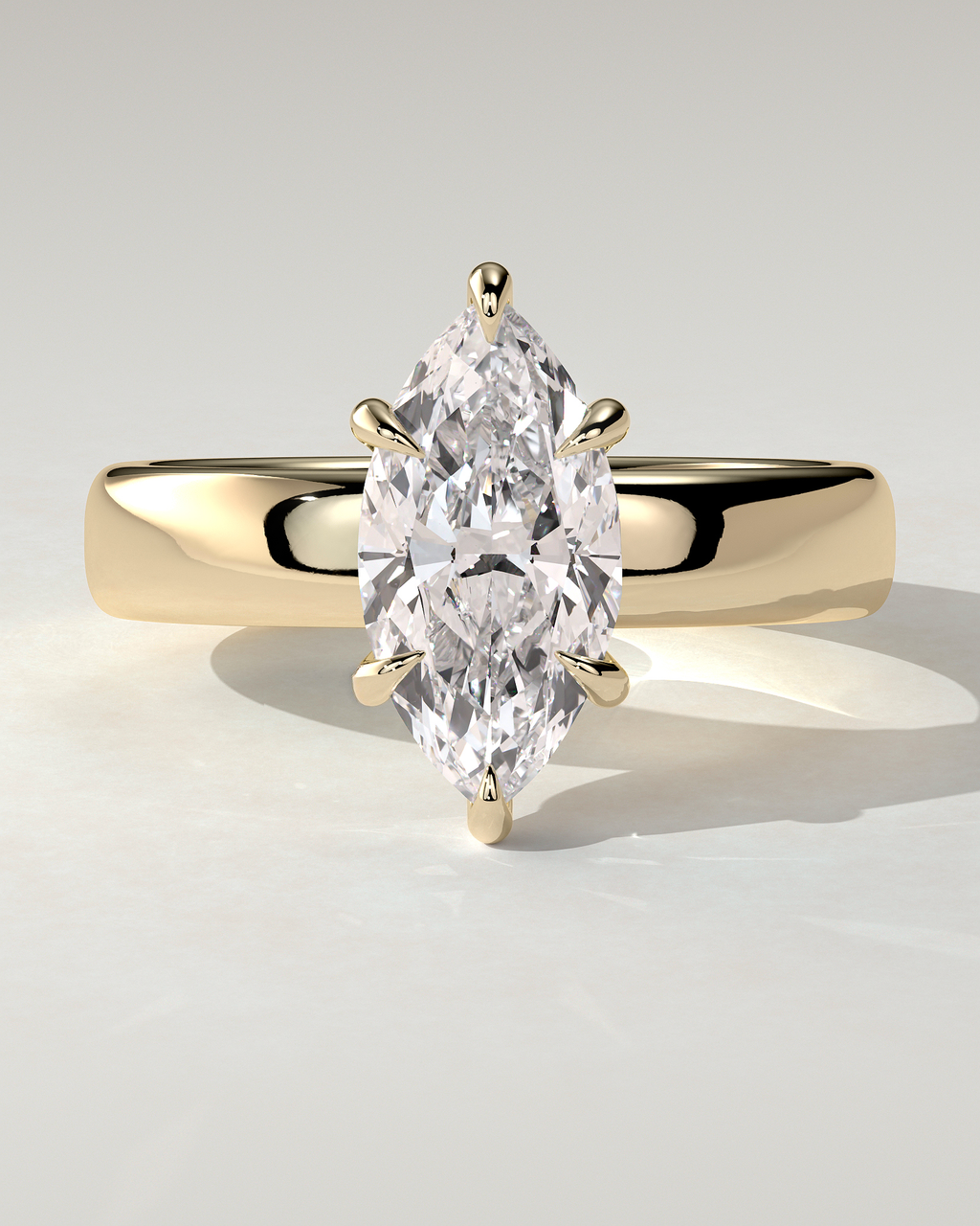 Gigi Solitaire Marquise Ring