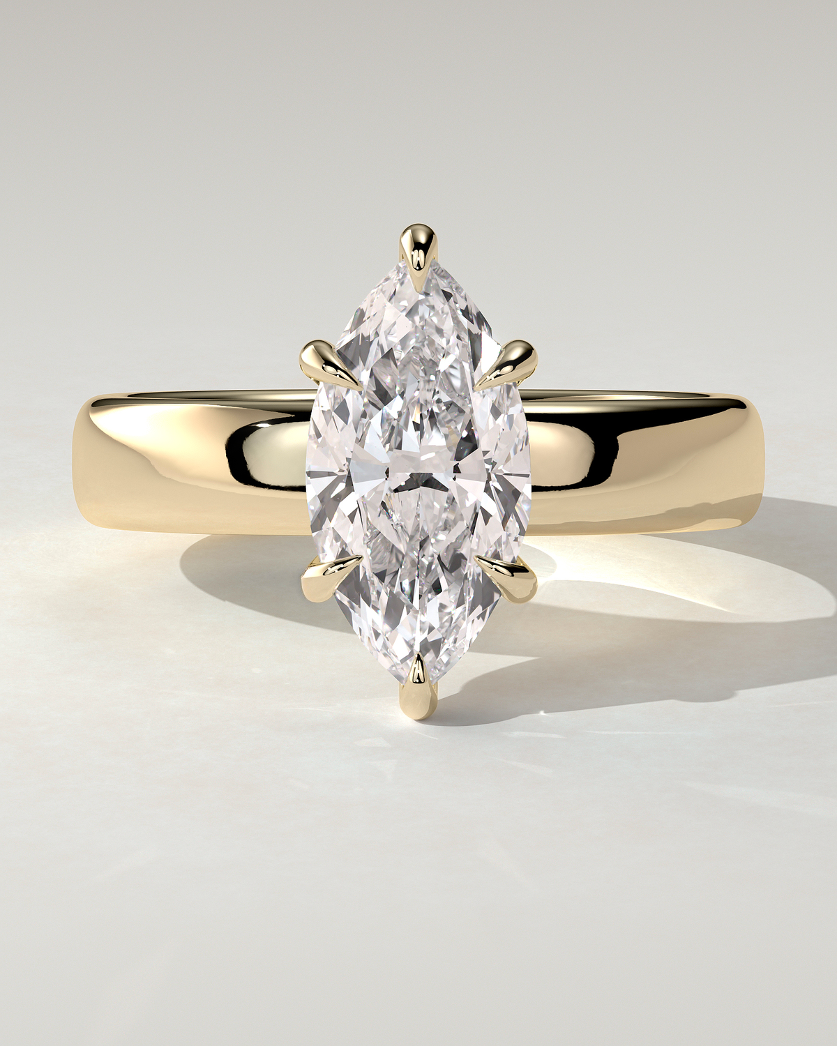Gigi Solitaire Marquise Ring