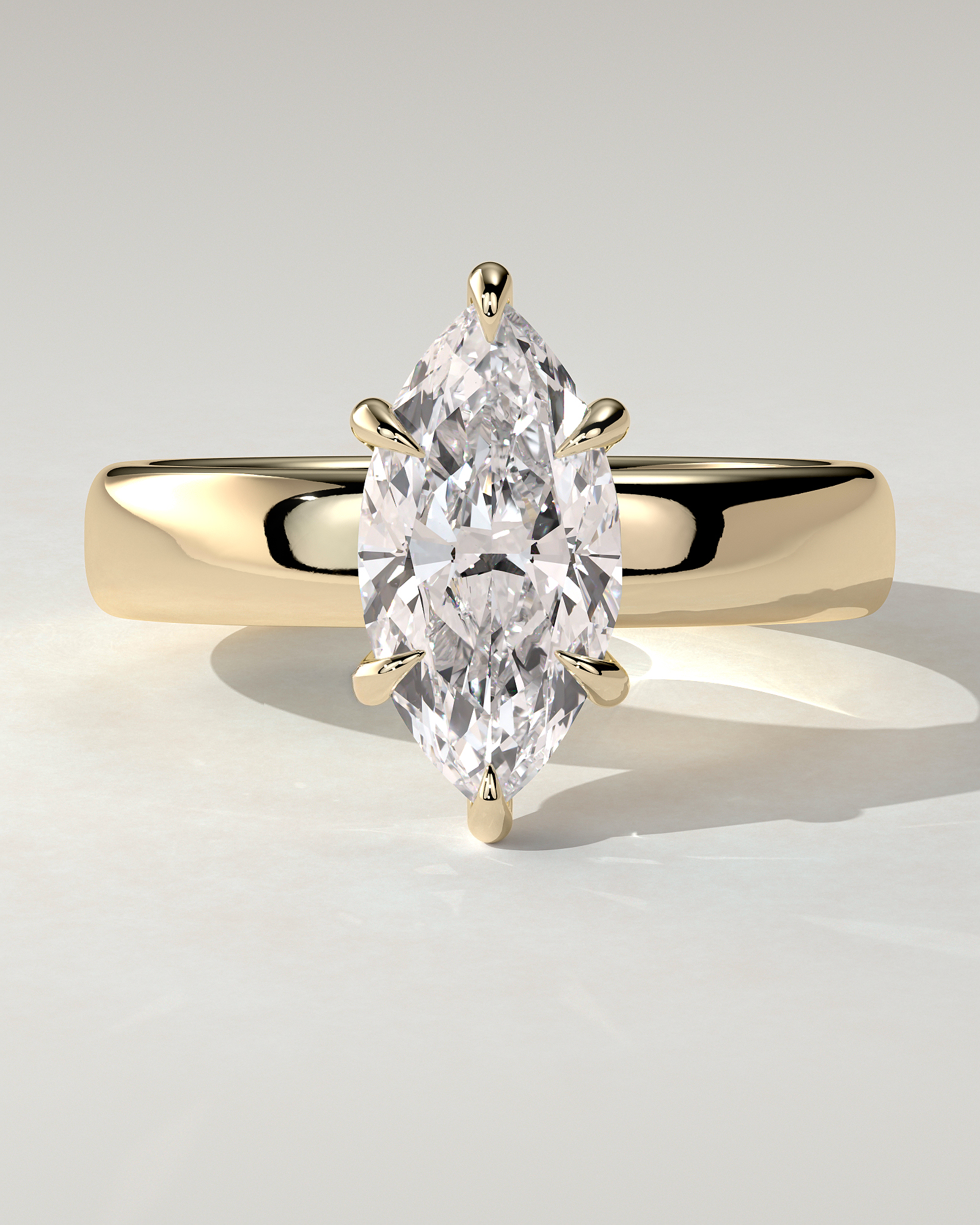 Gigi Solitaire Marquise Ring
