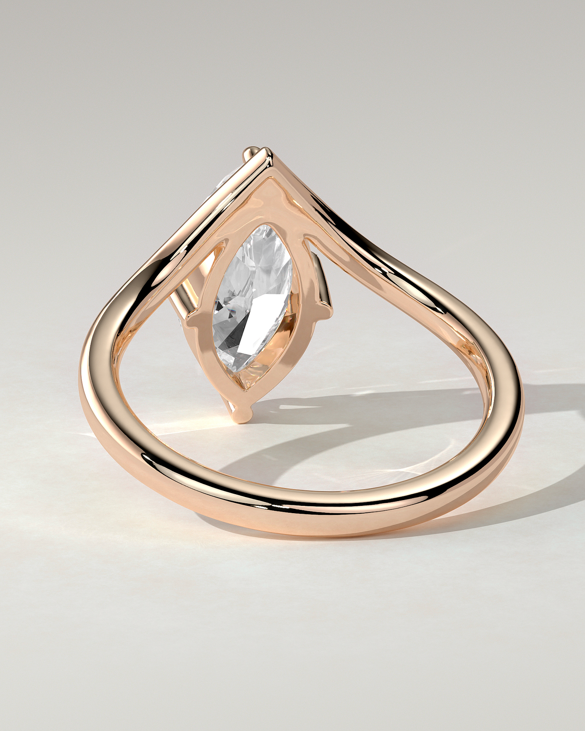 Giselle Solitaire Marquise Ring