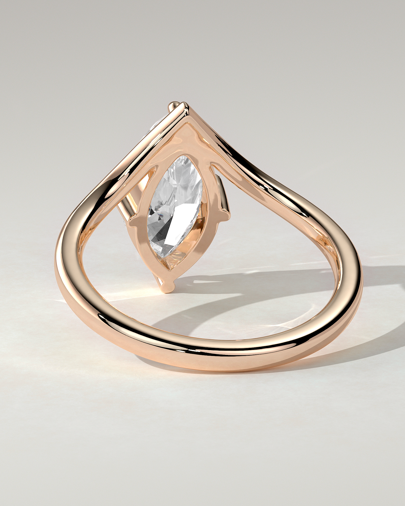Giselle Solitaire Marquise Ring