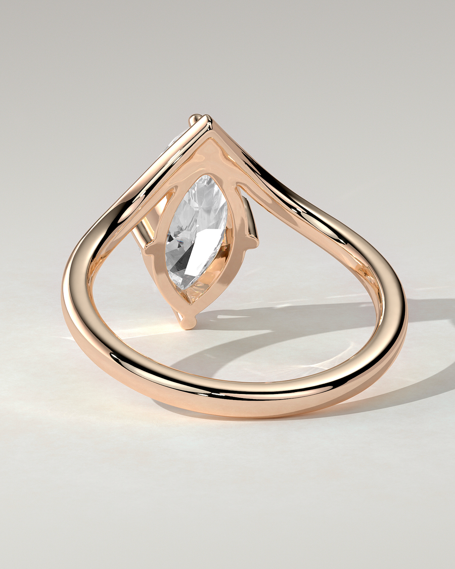 Giselle Solitaire Marquise Ring