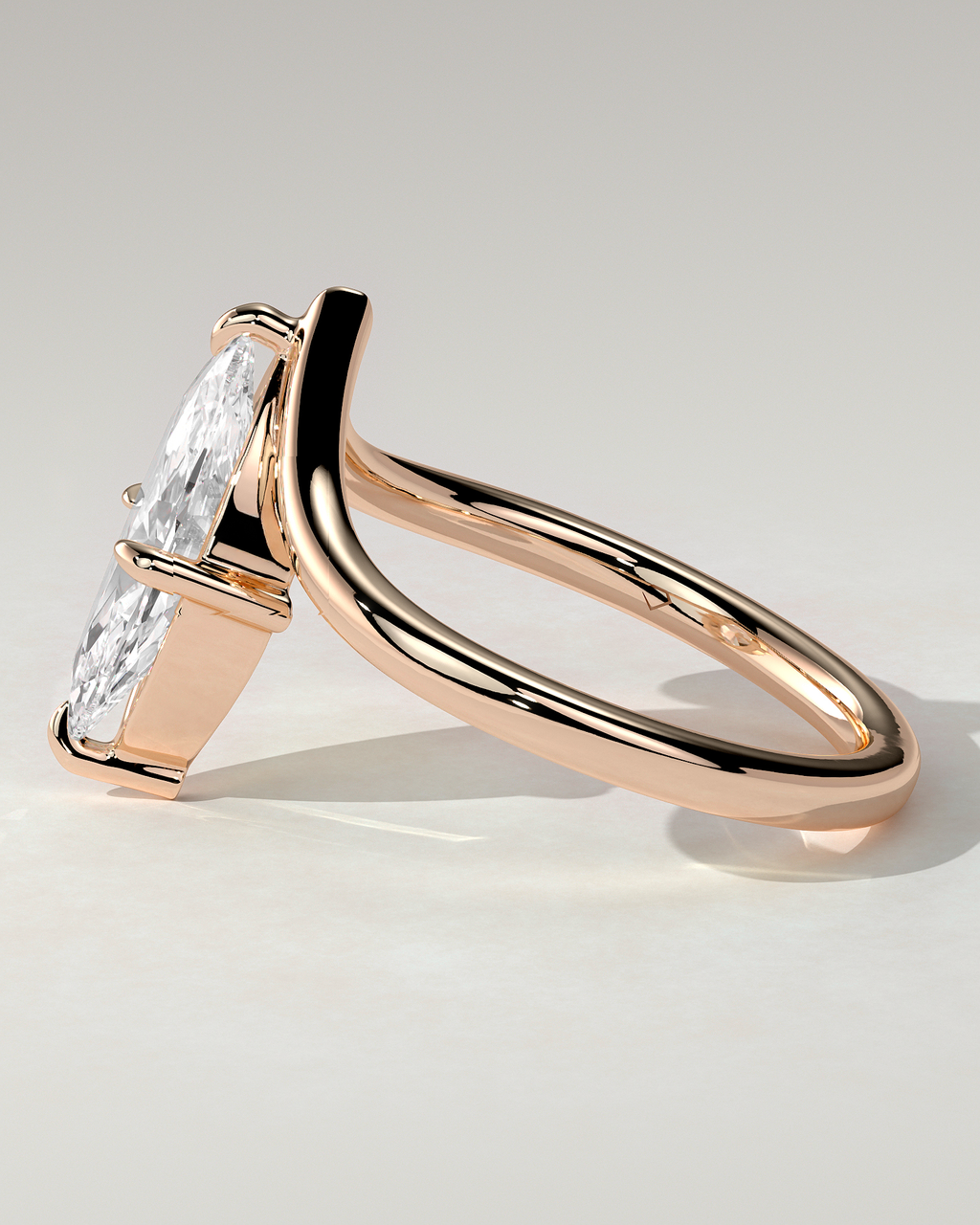 Giselle Solitaire Marquise Ring